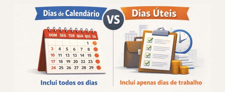 Dias de Calendário vs Dias Úteis