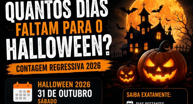 Quantos dias faltam para o halloween?