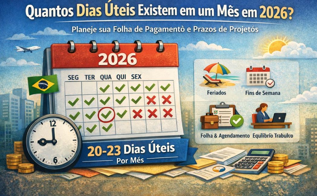 quantos dias uteis tem o mes​